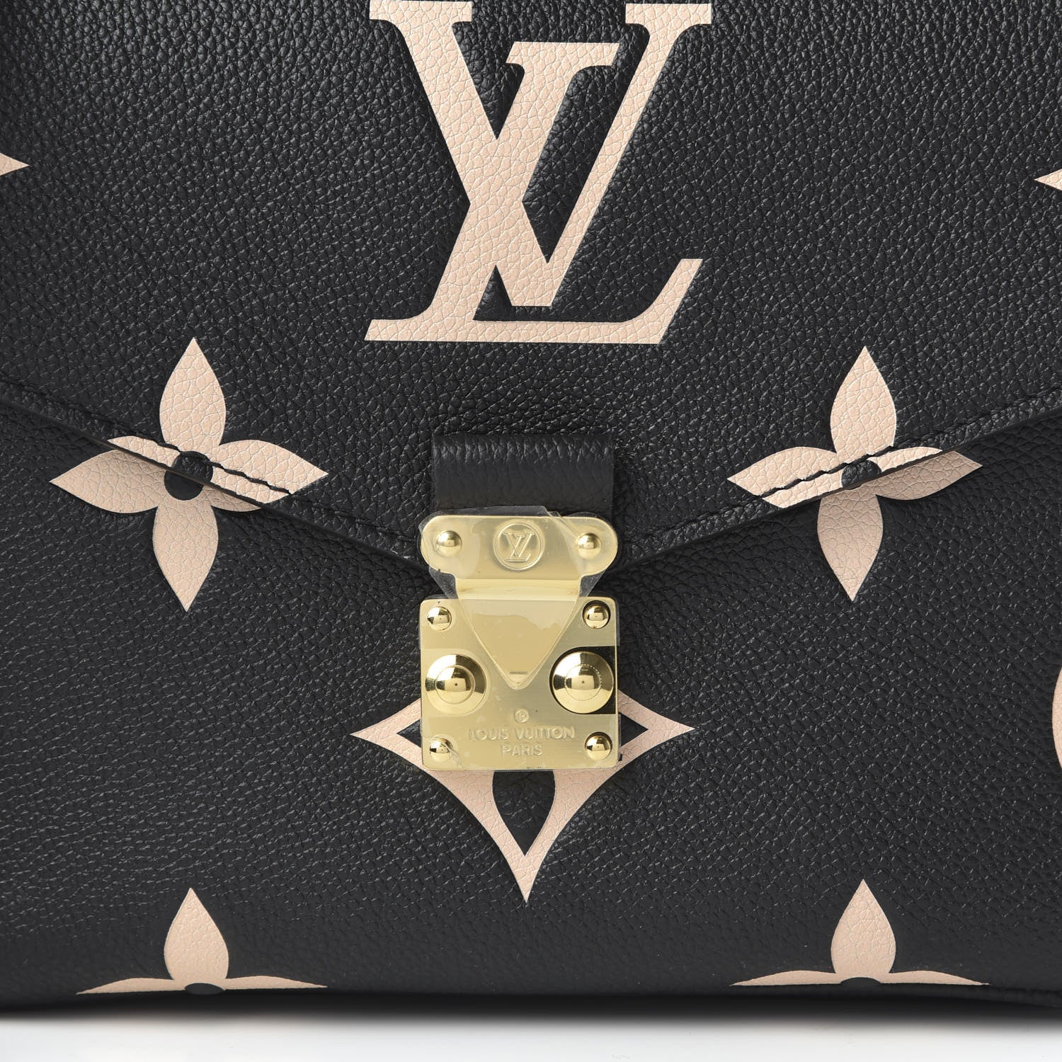 Louis Vuitton Empreinte Monogram Giant Pochette Metis Black Beige 9 of 9