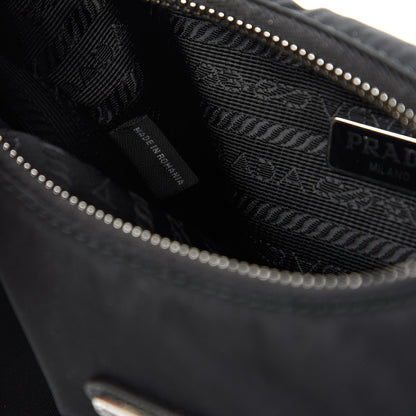 Prada Tessuto Nylon Saffiano Mini Re-Edition 2005 Bag Black 9 of 11