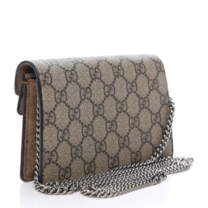 Gucci GG Supreme Monogram Super Mini Dionysus Shoulder Bag Taupe 2 of 9