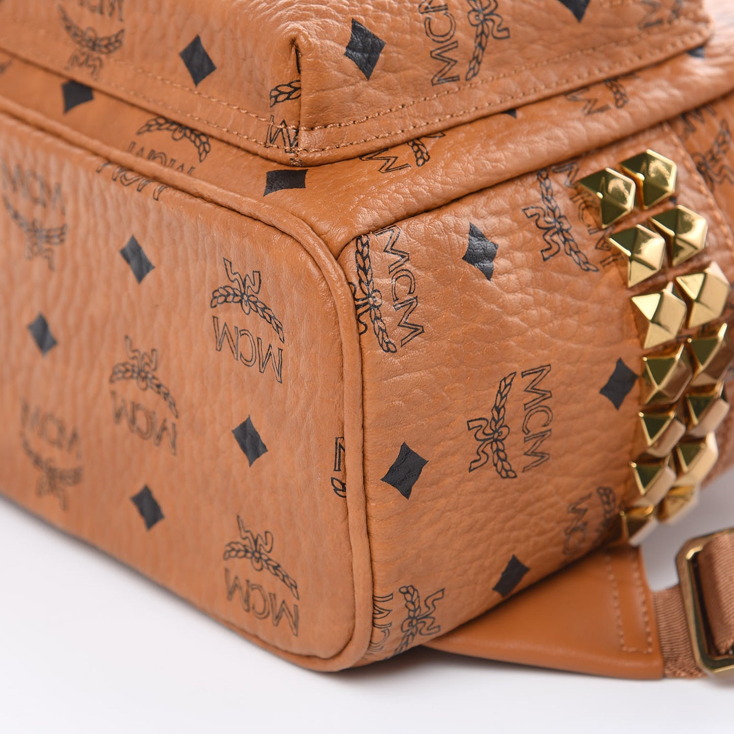 Visetos Side Stud Mini Stark Backpack Cognac