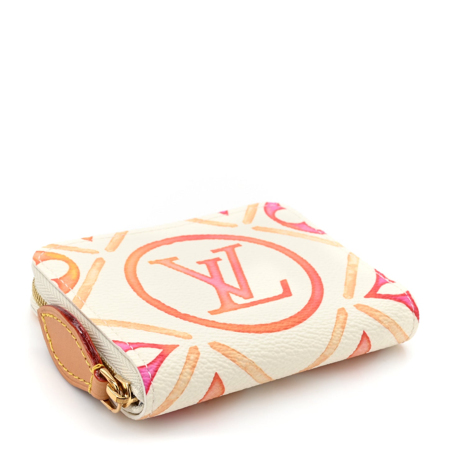 Monogram LV By The Pool Zippy Coin Purse Coral