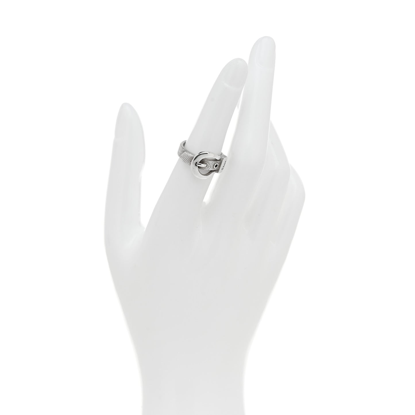 Metal Buckle Ring 49 5 Silver