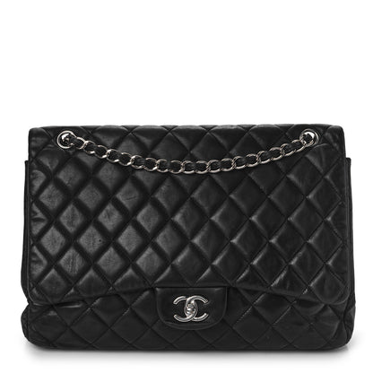 Chanel Lambskin Quilted Maxi Single Flap Black 1 of 14