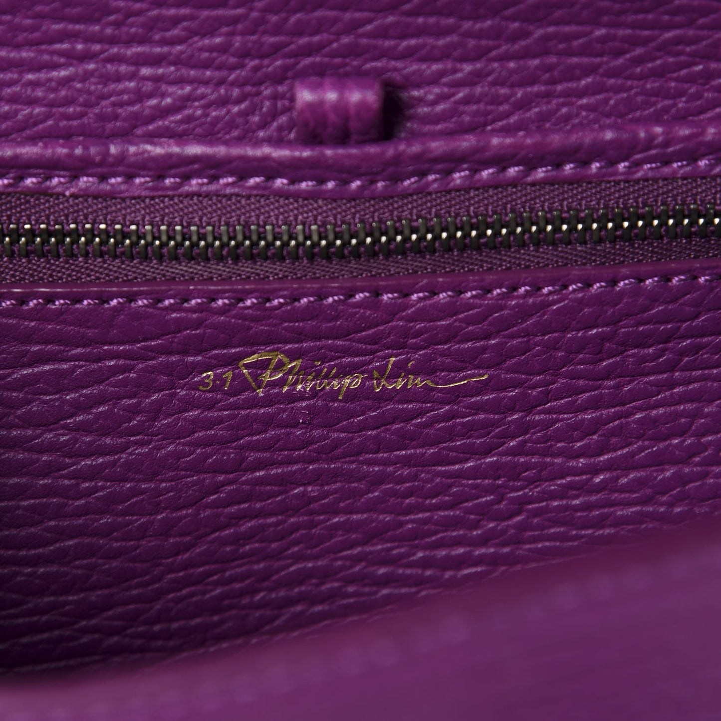 3.1 Textured Calfskin Mini Pashli Satchel Orchid