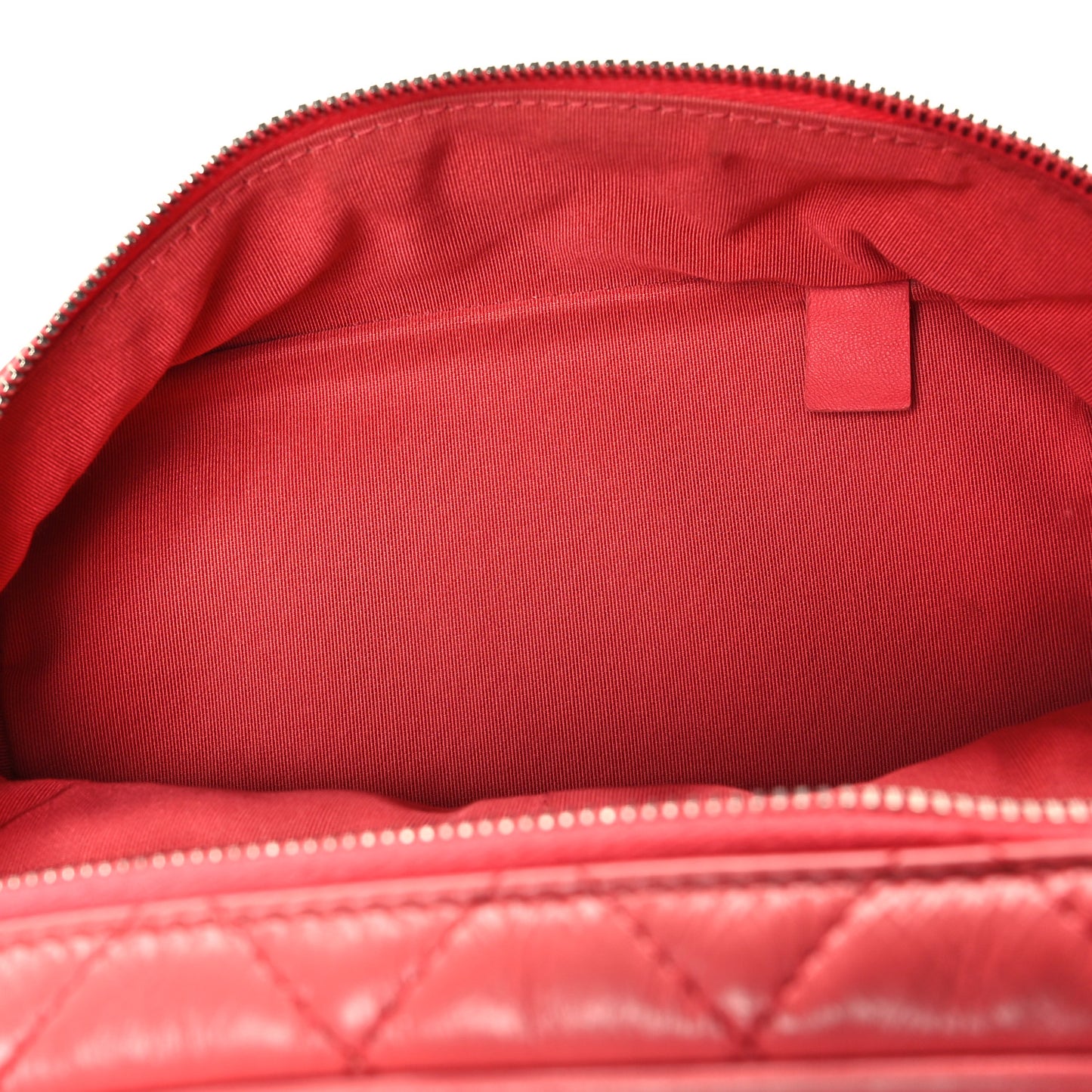 Crumpled Calfskin PVC Quilted Backpack Pink