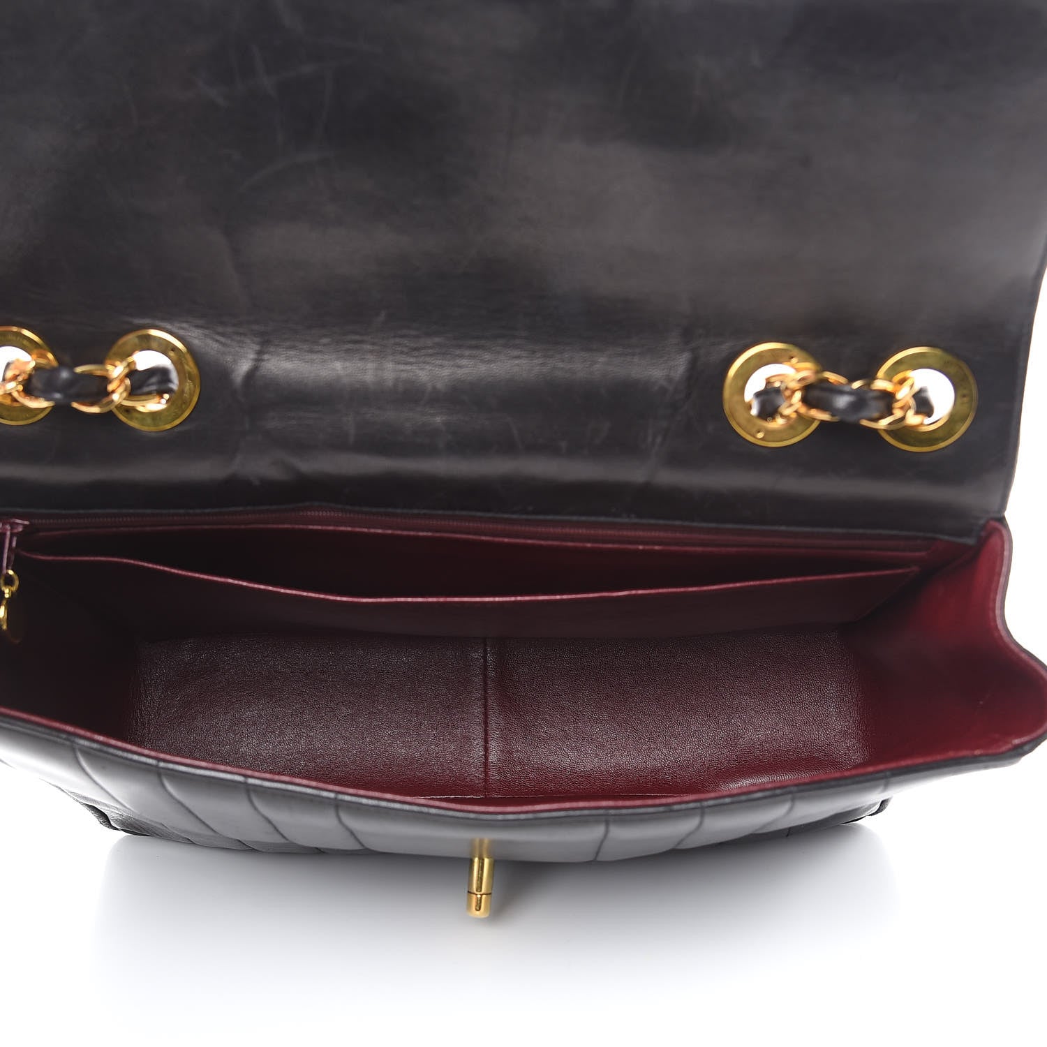 Chanel Lambskin Vertical Quilt Jumbo Single Flap Black 5 of 21