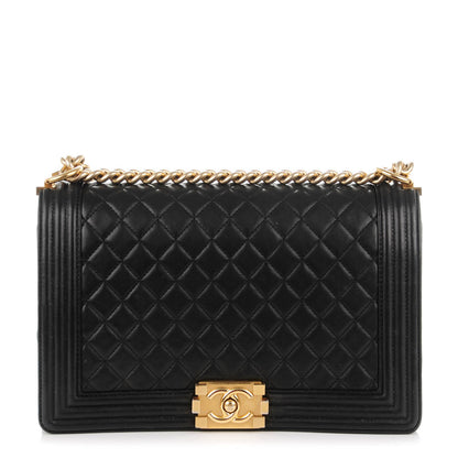 Chanel Lambskin Quilted New Medium Boy Flap Black 1 of 7
