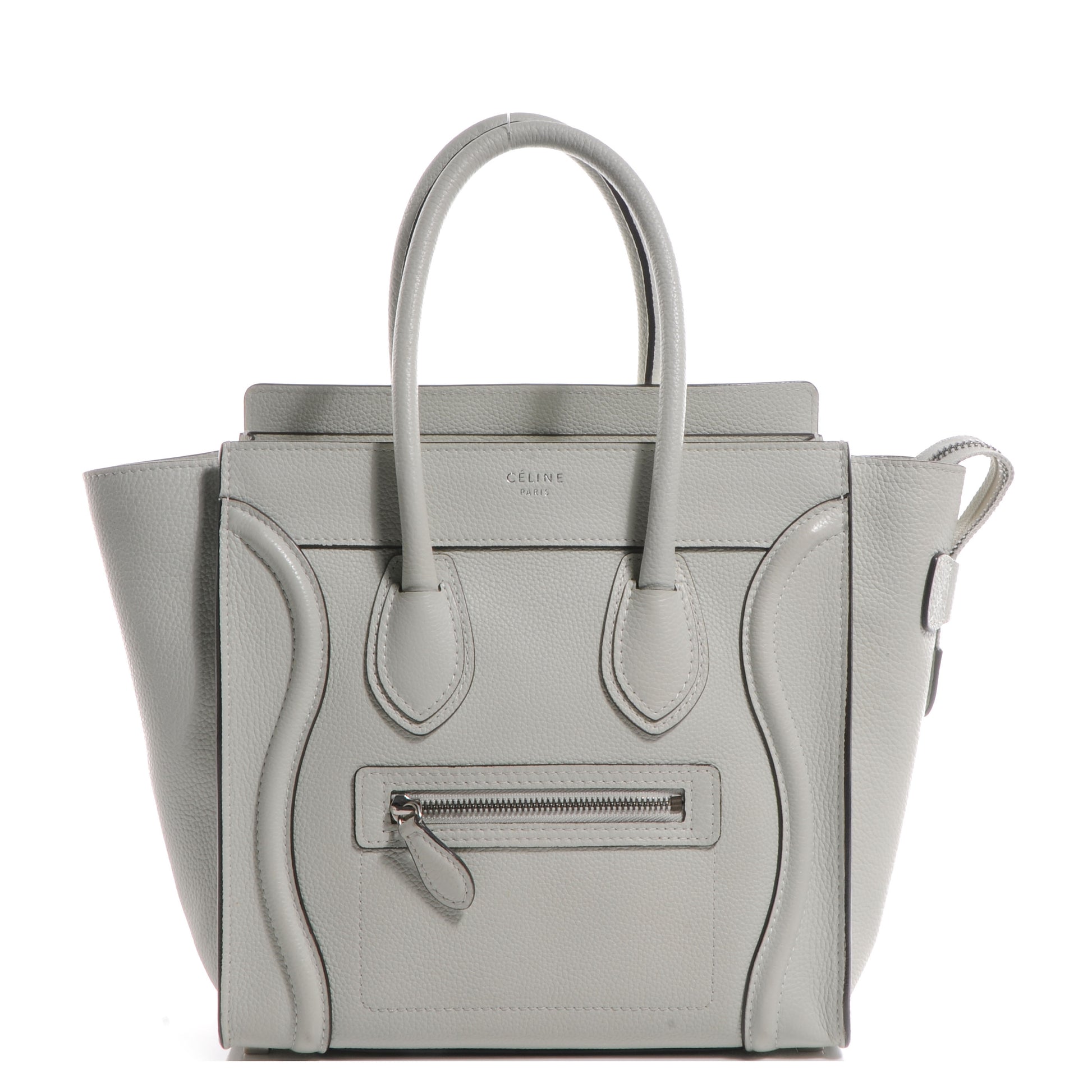 Celine Drummed Leather Micro Luggage Lune 1 of 8