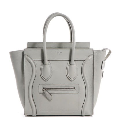 Celine Drummed Leather Micro Luggage Lune 1 of 8