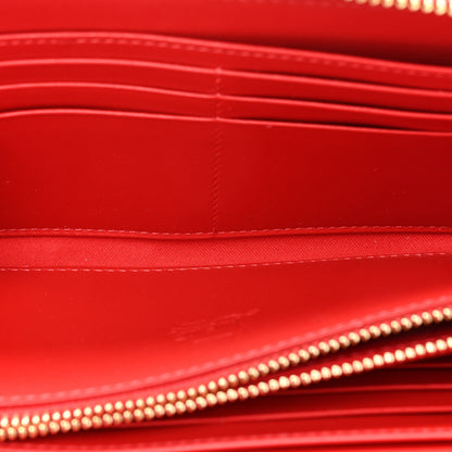 Christian Louboutin Metallic Panettone Spiked Studded Zip Around Wallet Gold 8 of 14