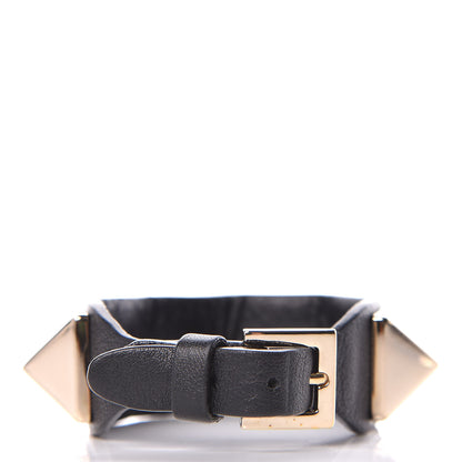 Valentino Garavani Calfskin Macro Rockstud Bracelet Black 3 of 7
