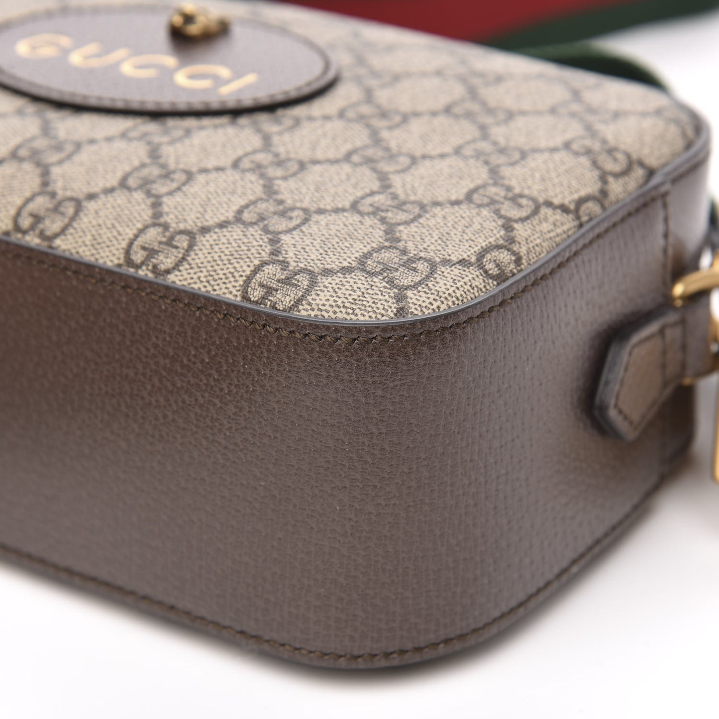 GG Supreme Monogram Web Neo Vintage Shoulder Bag Beige New Acero Crop