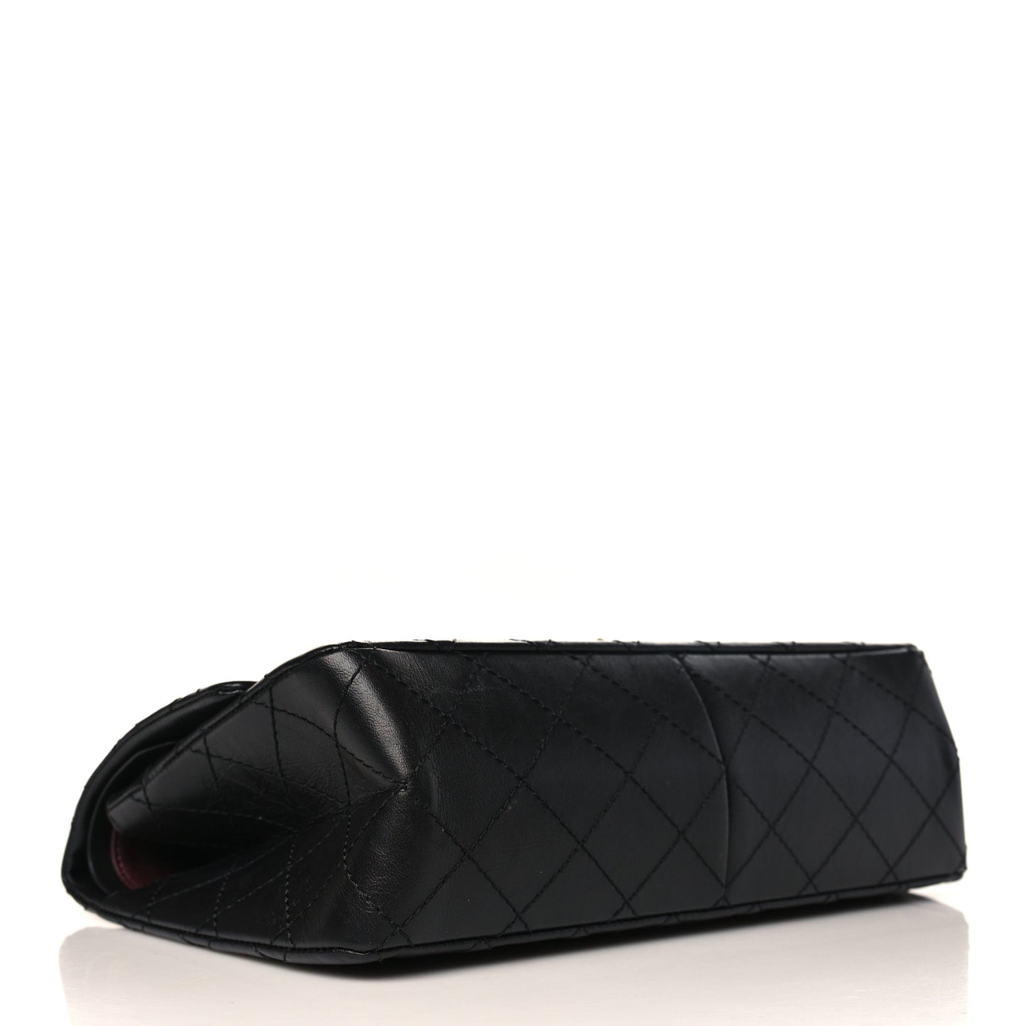 Aged Calfskin Quilted 2.55 Reissue 226 Flap Black