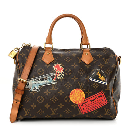 Louis Vuitton Monogram World Tour Speedy Bandouliere 30 1 of 17