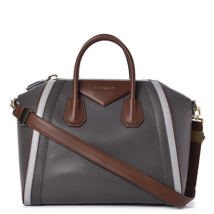 Givenchy Smooth Calfskin Medium Tri-Color Antigona Dark Grey 1 of 7