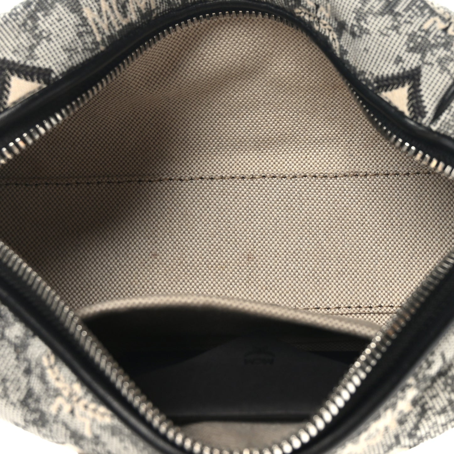 Vintage Jacquard Monogram Mini Boston Bag Black Grey