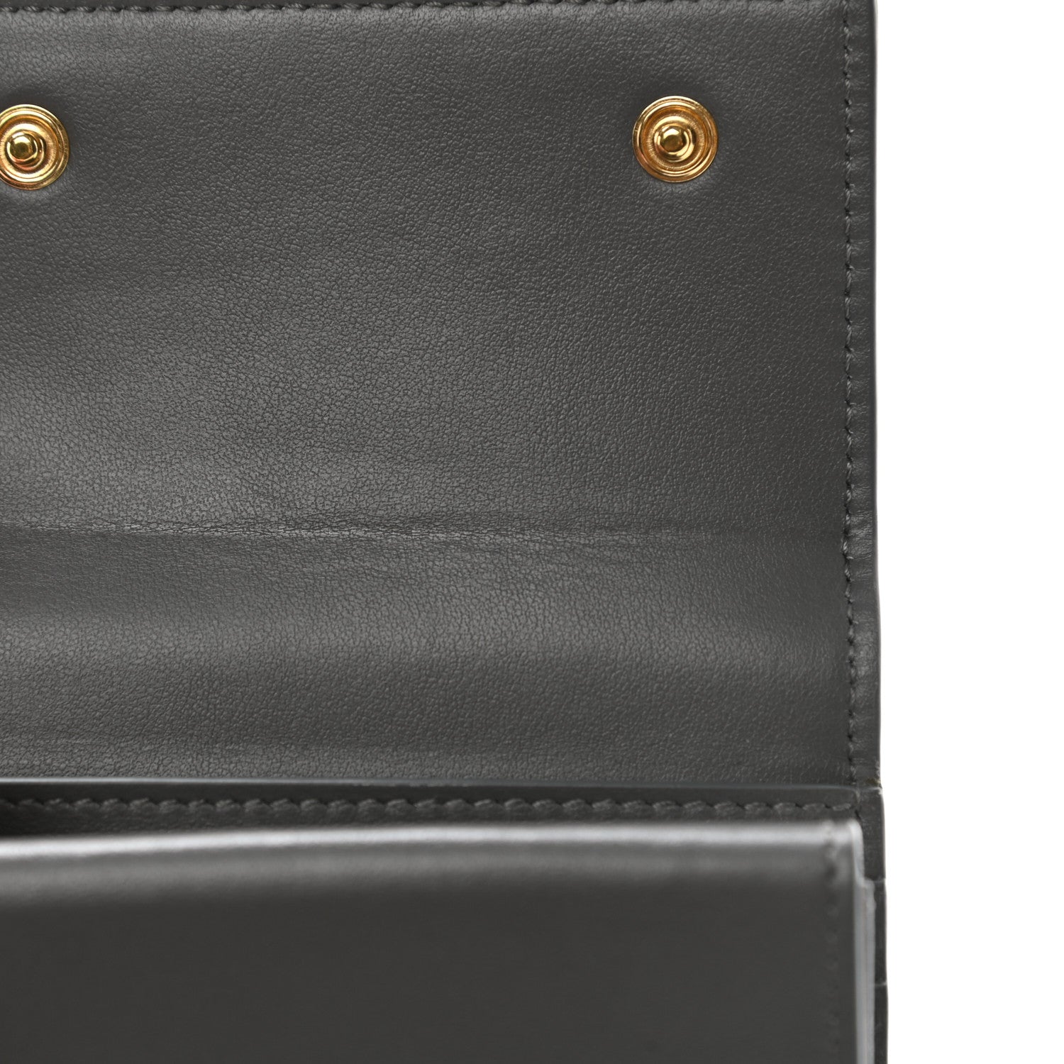 Celine Grained Calfskin Small Tri-Fold Wallet Grey 12 of 15