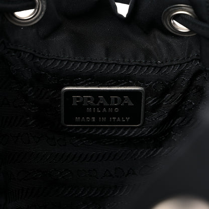 Prada Nylon Vela Mini Cinch Backpack Black 6 of 21