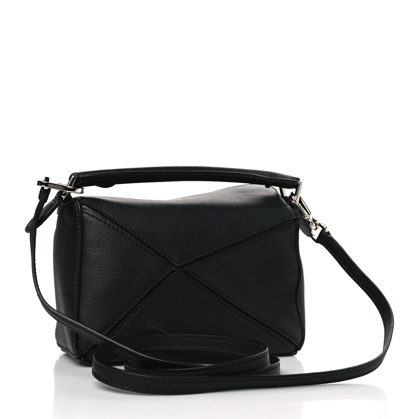 Calfskin Mini Puzzle Bag Black
