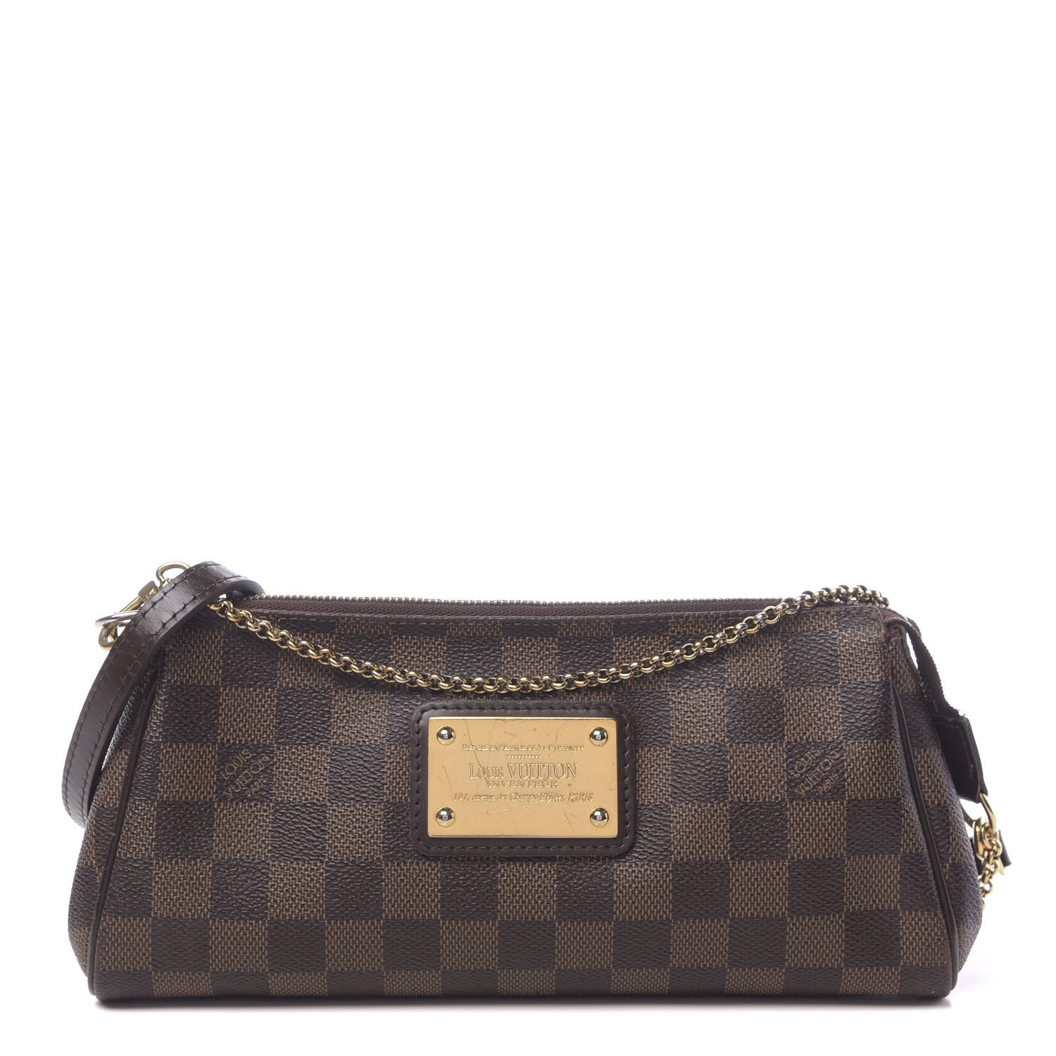 Louis Vuitton Damier Ebene Eva Clutch 1 of 16