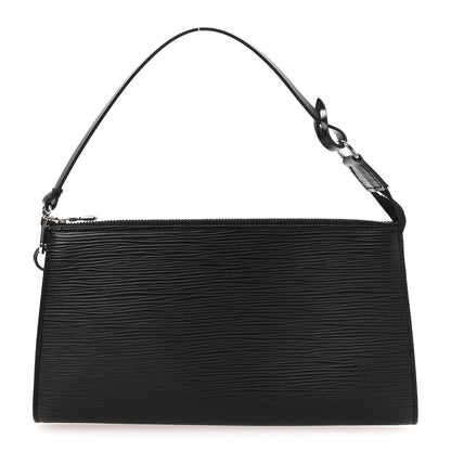 Louis Vuitton Epi Pochette Accessories 24 Black 1 of 10