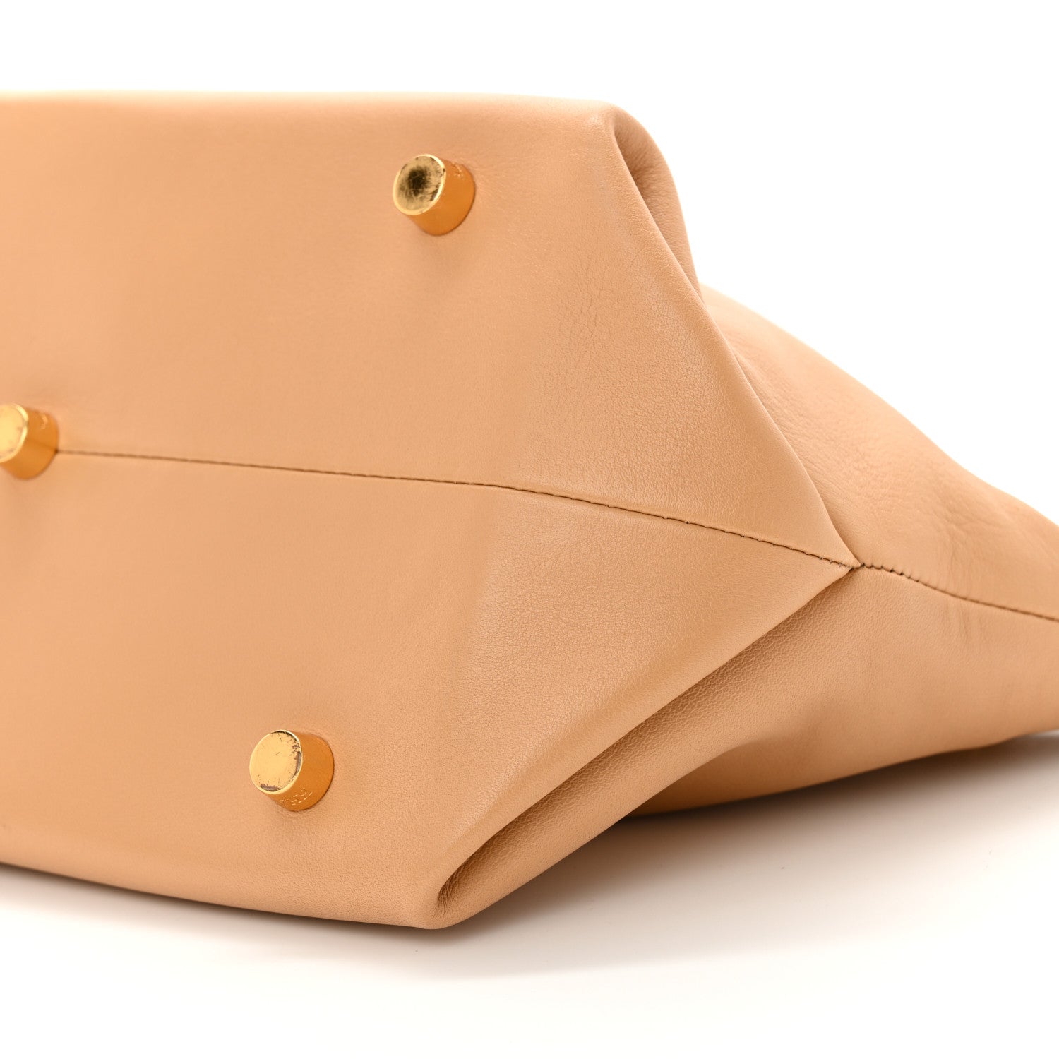 Khaite Smooth Calfskin Aimme Envelope Clutch Beige 9 of 10