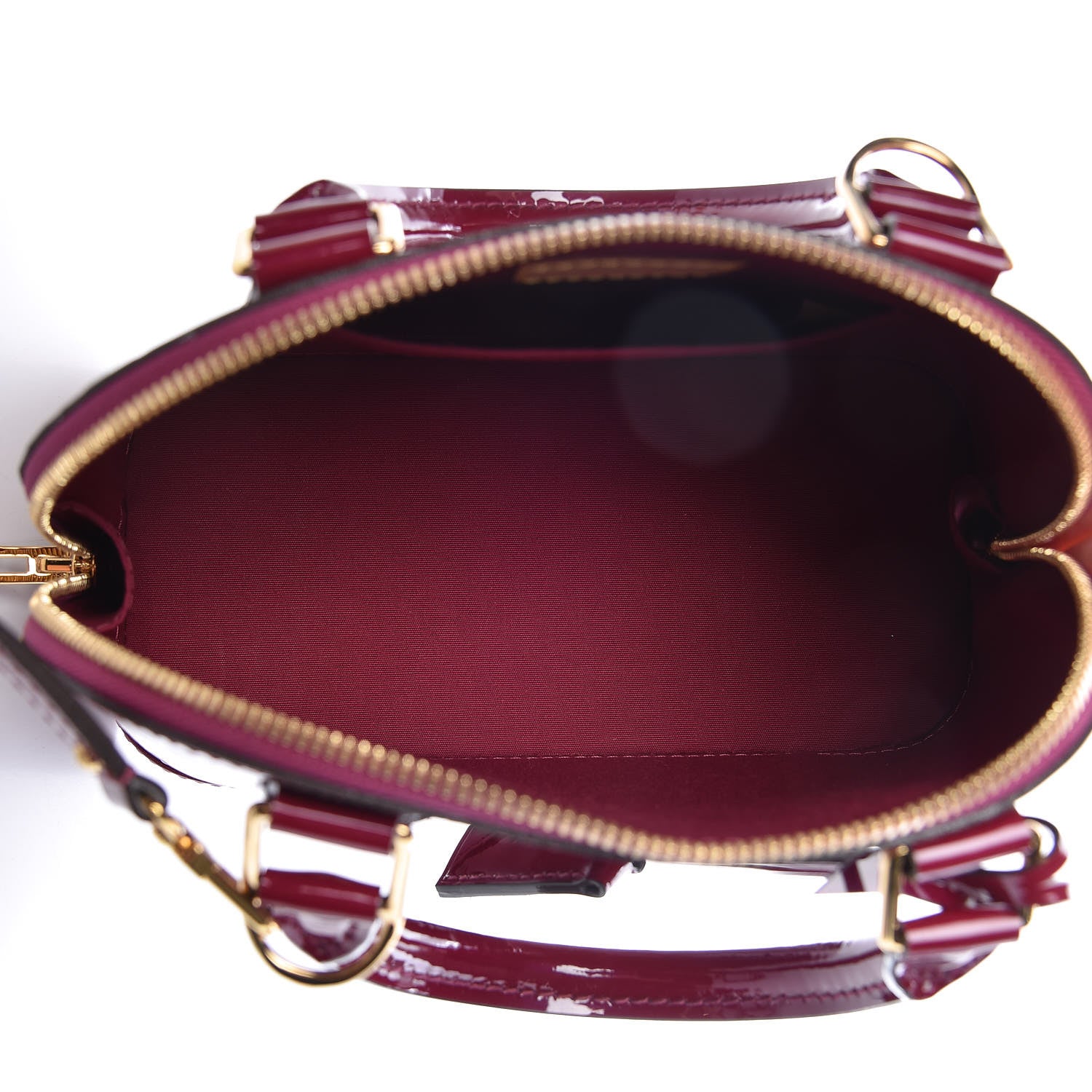 Louis Vuitton Vernis Alma BB Magenta 5 of 9