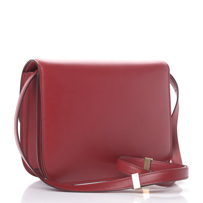 Celine Box Calfskin Medium Classic Box Flap Bag Red 2 of 4