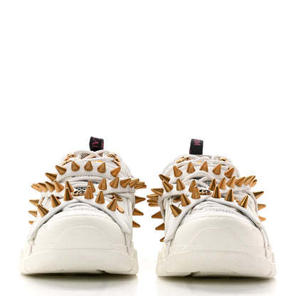 Gucci X SEGA Technical Canvas Calfskin Removable Studs Mens Flashtrek Sneakers 8.5 Great White 2 of 10