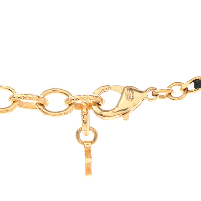 Chanel Crystal Pearl Perfume Bottle CC Necklace Gold 4 of 5