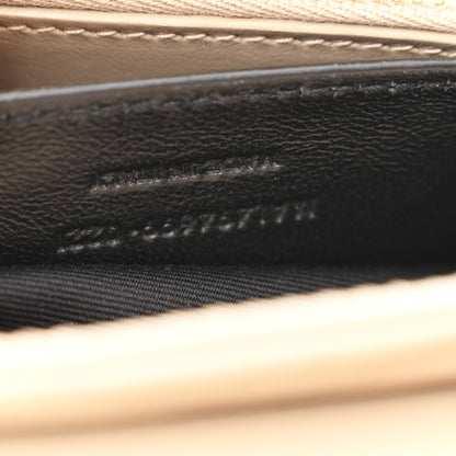 Saint Laurent Calfskin Y Quilted Monogram Small Loulou Chain Satchel Dark Beige 8 of 11