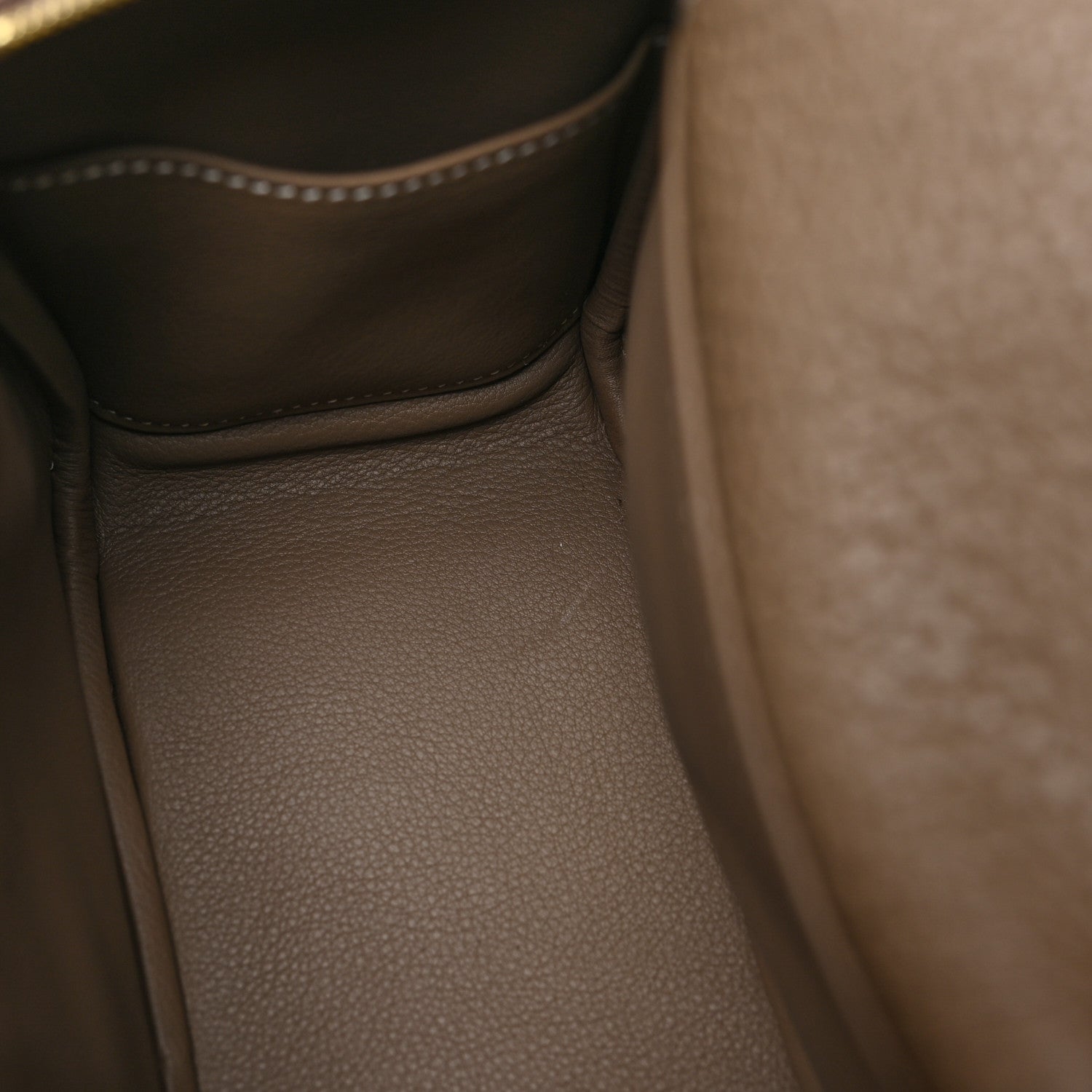 Hermes Taurillon Clemence Mini Lindy 20 Etoupe 9 of 12