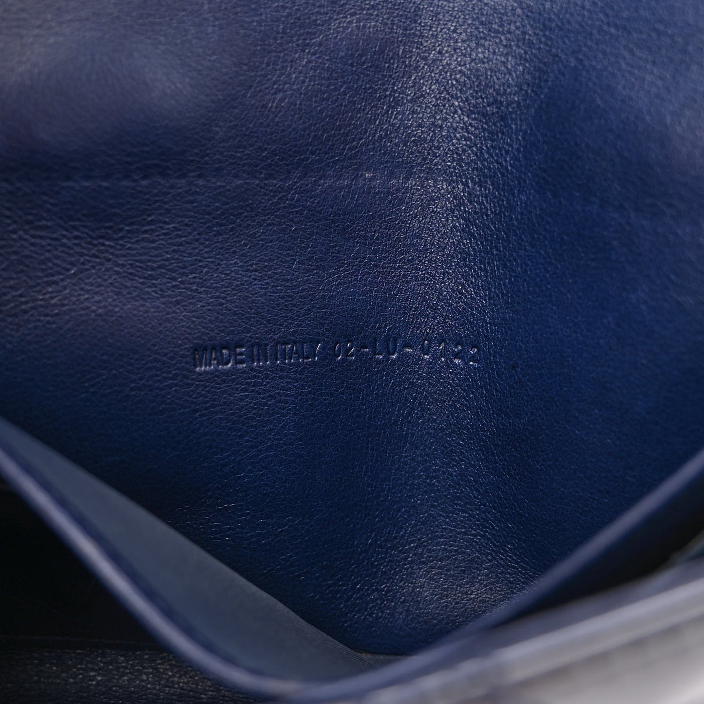 Patent Cannage Miss Dior Promenade Pouch Blue