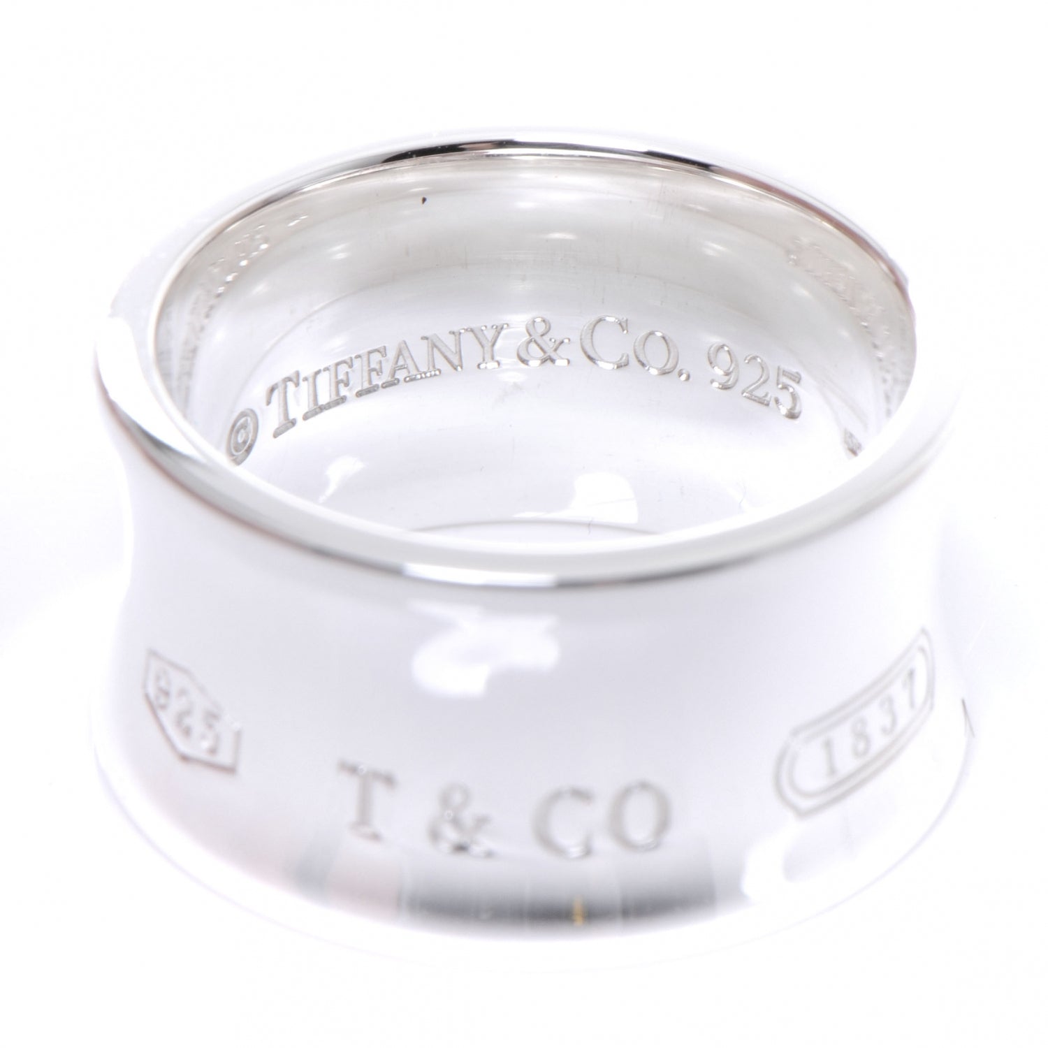 Tiffany Sterling Silver 1837 Ring 8 4 of 6