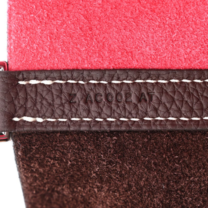 Hermes Taurillon Clemence Casaque Picotin Lock 18 PM Rouge Sellier Framboise 7 of 10