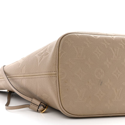 Louis Vuitton Empreinte Monogram Giant Neverfull MM Tourterelle 11 of 13