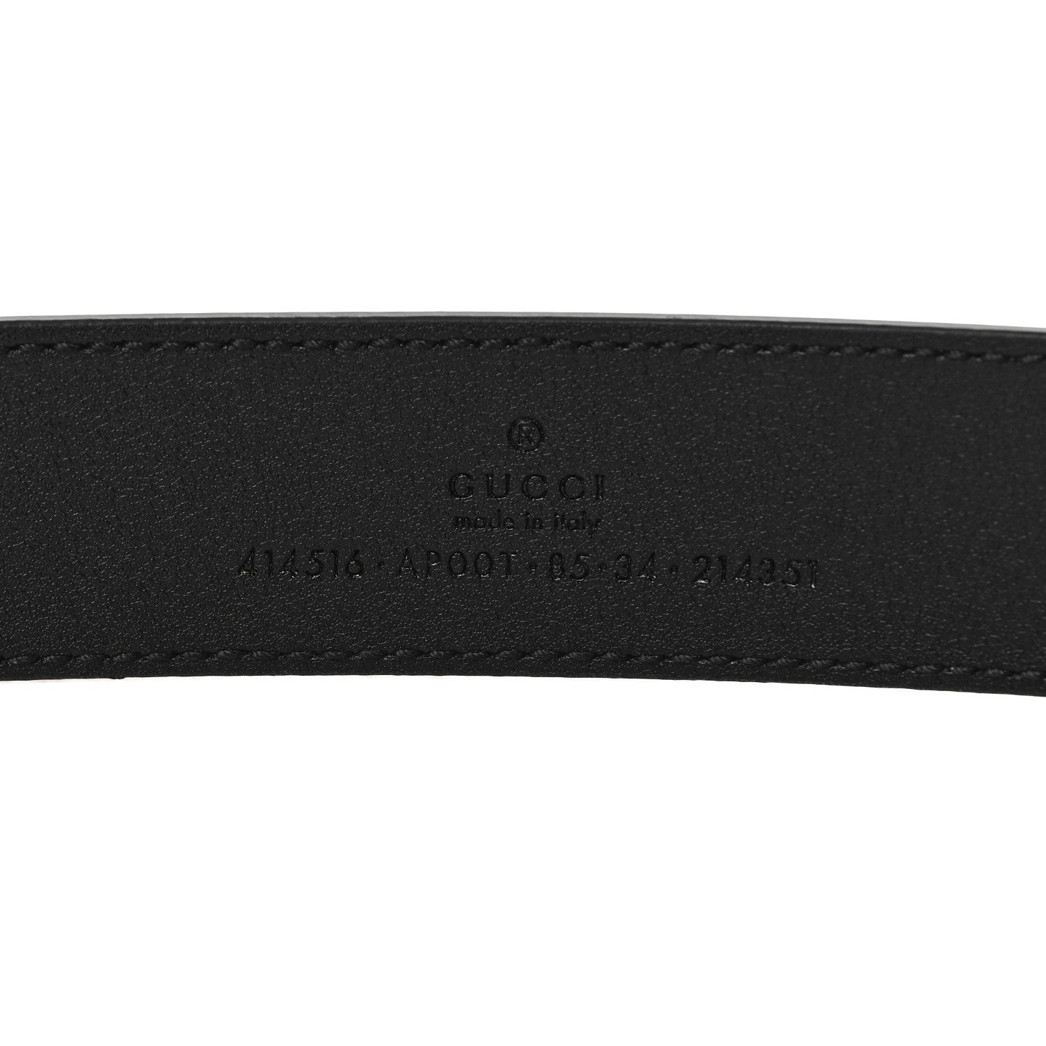 Gucci Moon Calfskin Double G 30mm Belt 85 34 Black 5 of 5