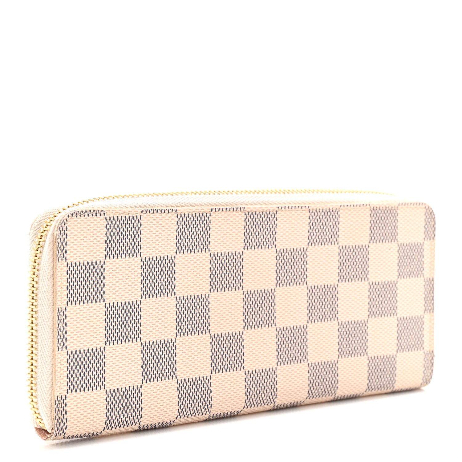 Louis Vuitton Damier Azur Clemence Wallet Rose Ballerine 2 of 5