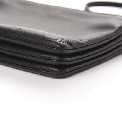 Celine Lambskin Small Trio Crossbody Bag Black 12 of 13