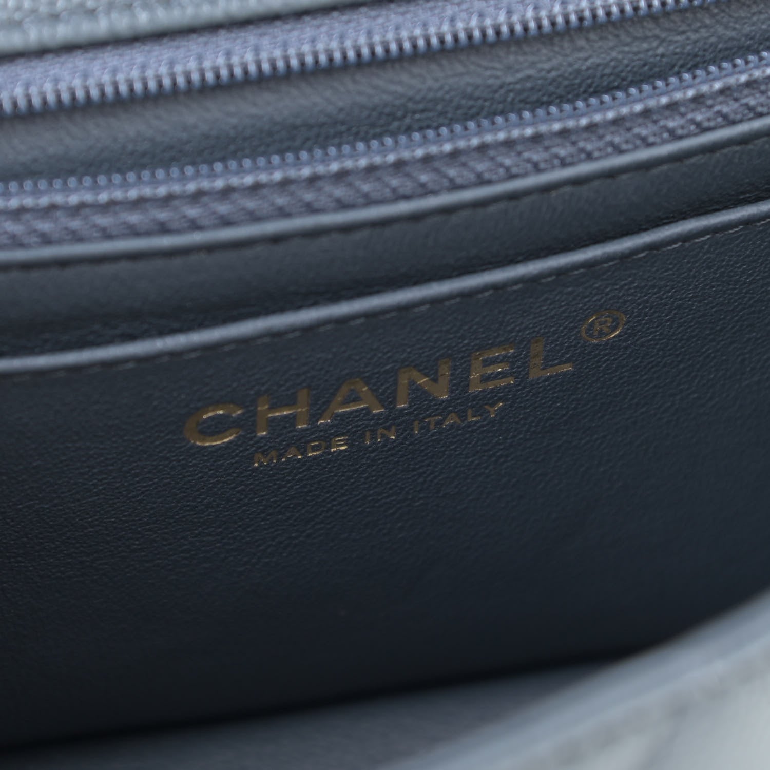 Chanel Caviar Quilted Mini Rectangular Flap Dark Grey 8 of 11
