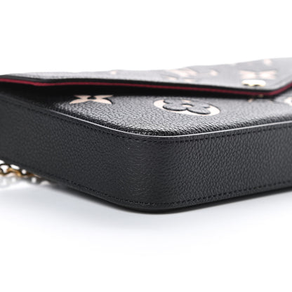 Louis Vuitton Empreinte Monogram Giant Felicie Pochette Black Beige 8 of 10
