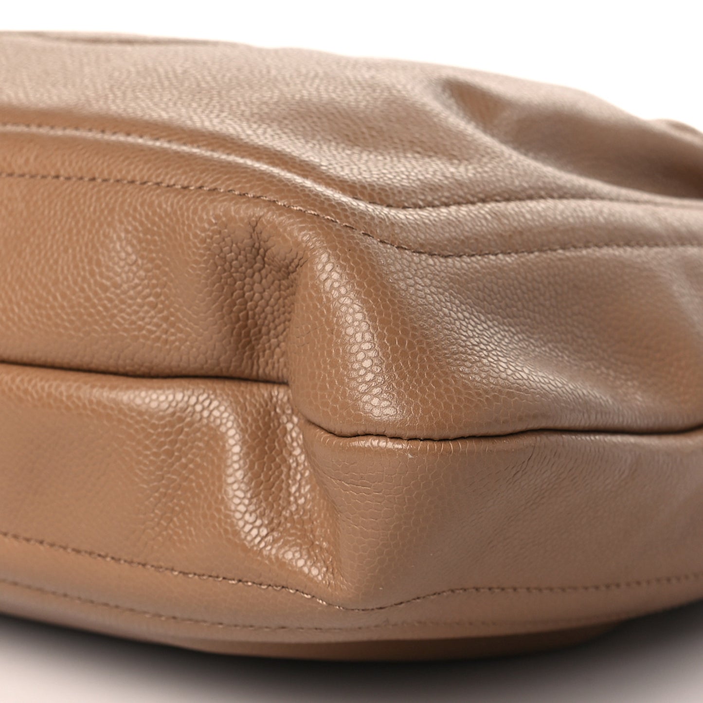 Caviar CC Timeless Shoulder Bag Dark Beige