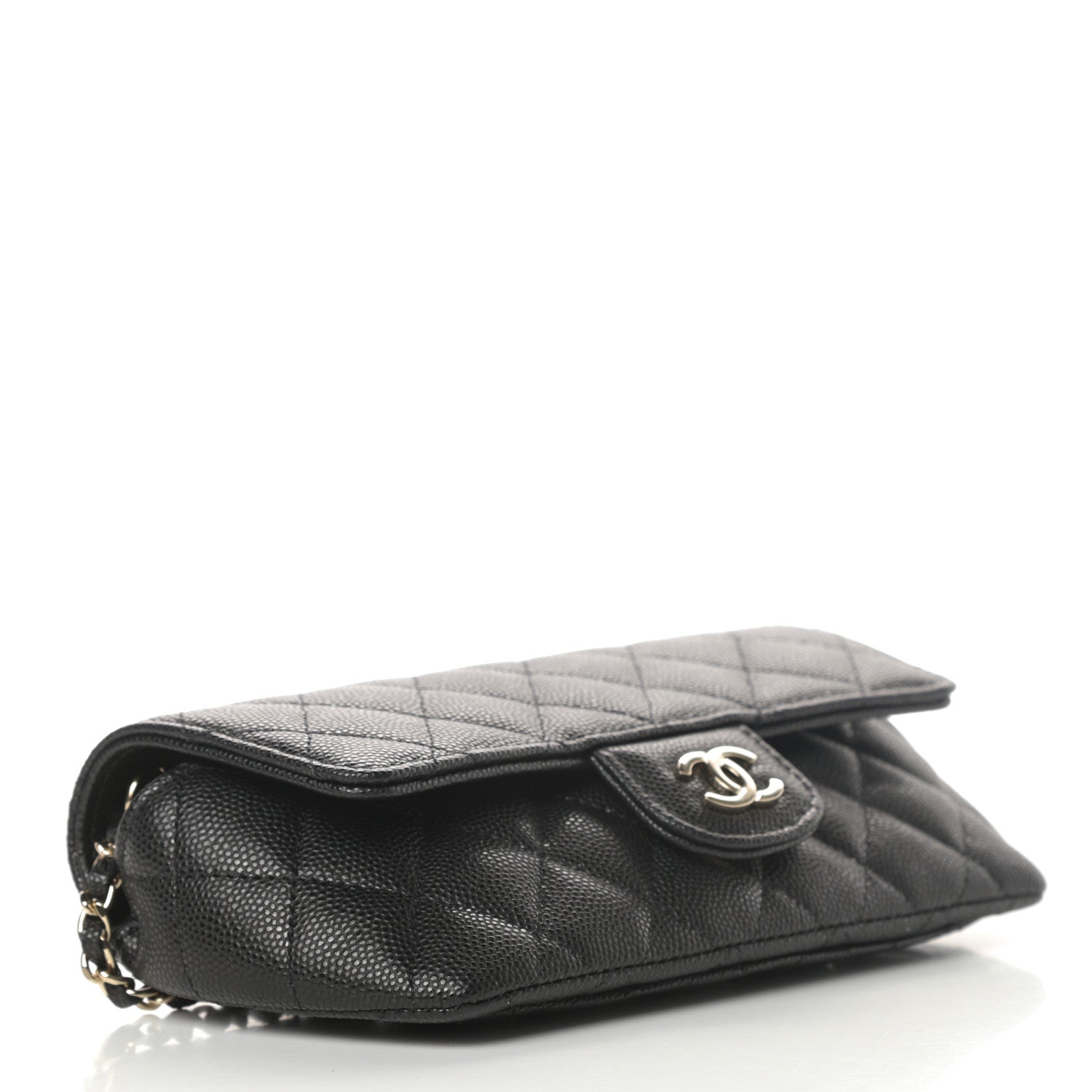 Chanel Caviar Quilted Glasses Case With Chain Black 4 of 12