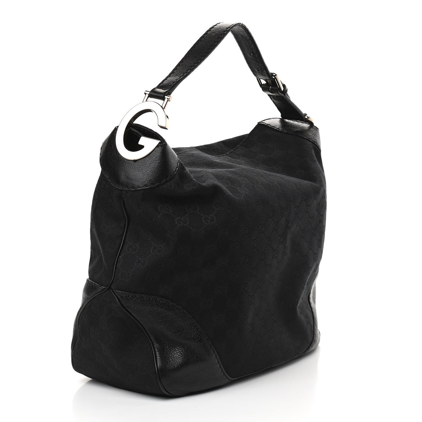 Monogram Medium Charlotte Hobo Black