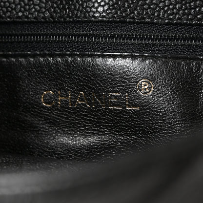 Chanel Caviar Diamond Flap Shoulder Bag Black 6 of 10