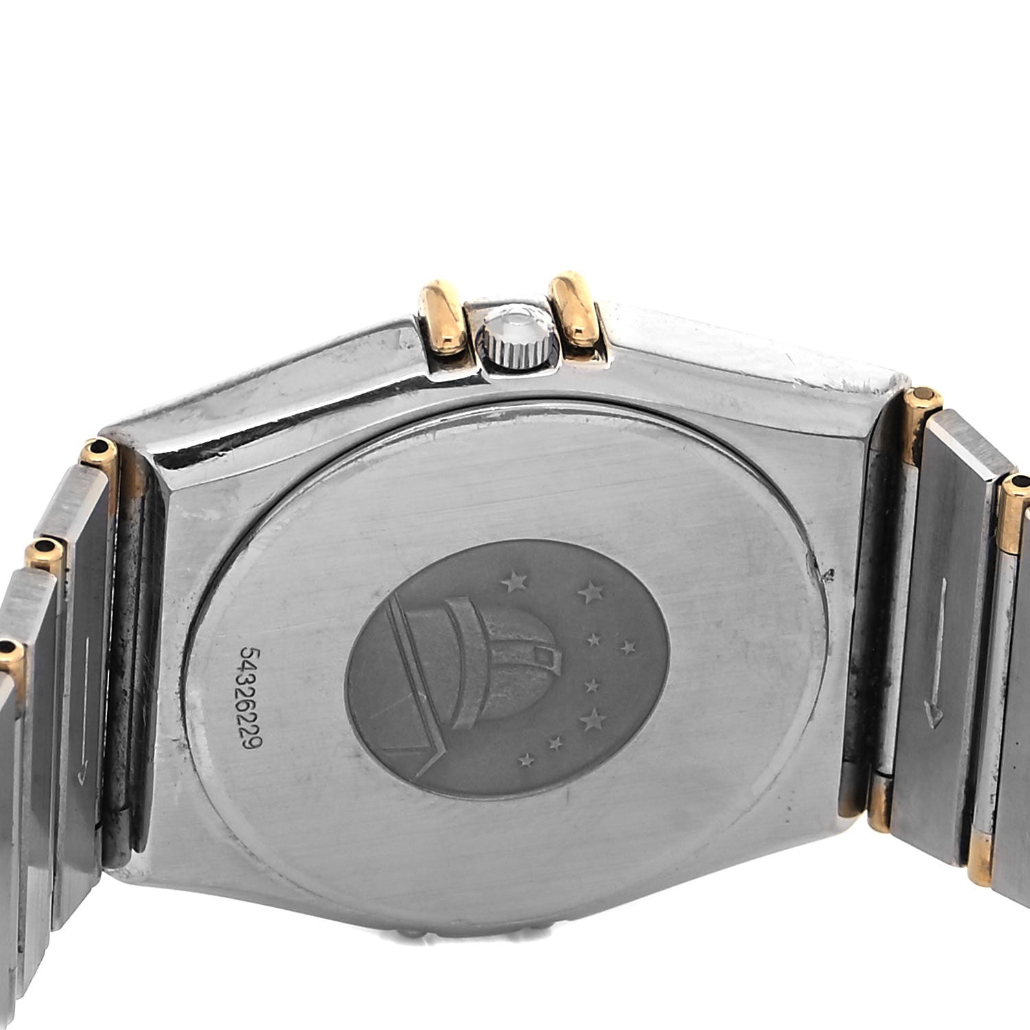Omega Stainless Steel 18K Yellow Gold 32mm Constellation Quartz Watch White 396.1080 4 of 4