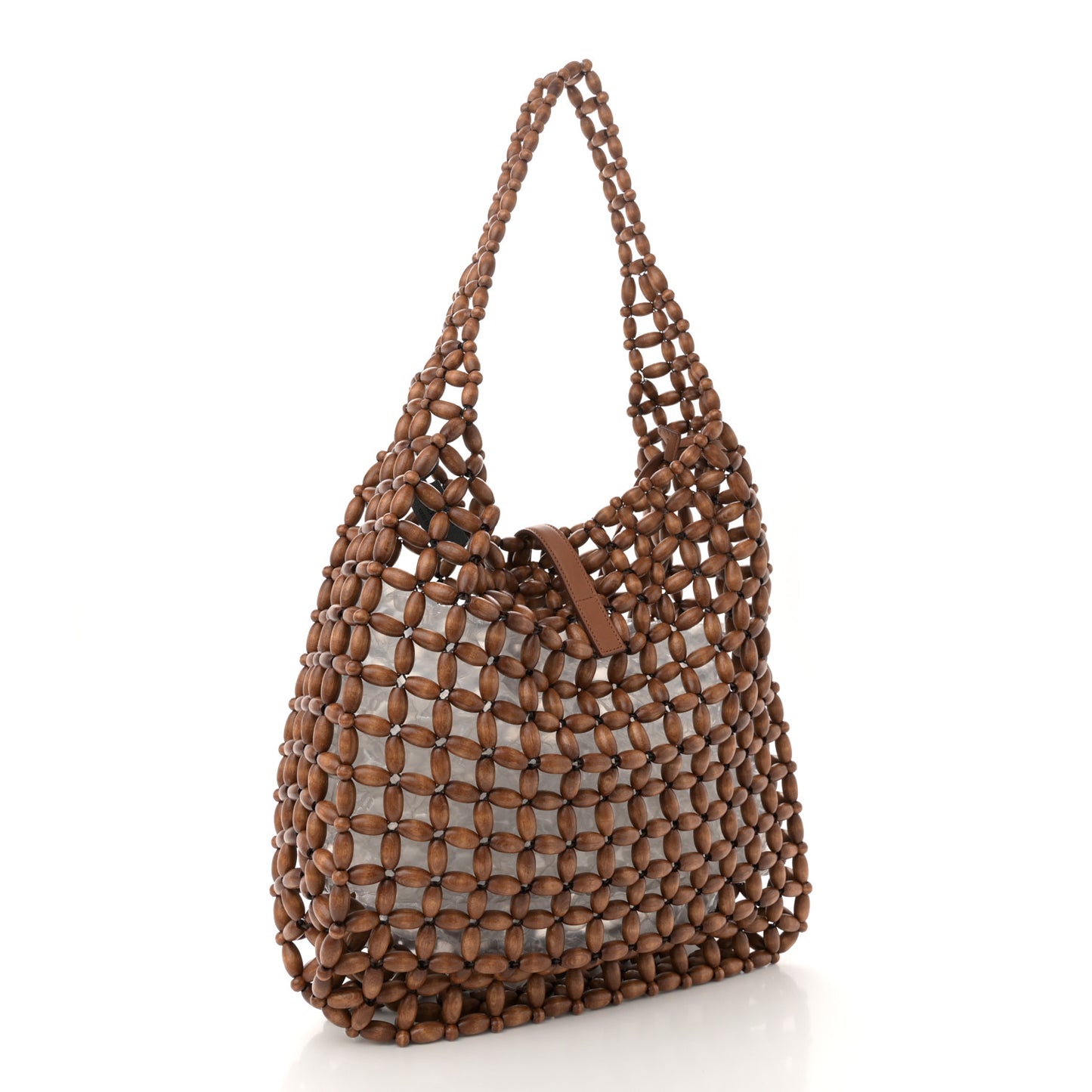 Wood Bead Large Le 5 A 7 Soft Hobo Light Wood