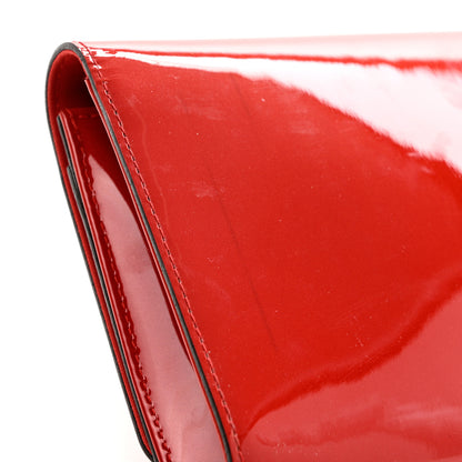 Louis Vuitton Patent Louise Clutch Cherry 8 of 10