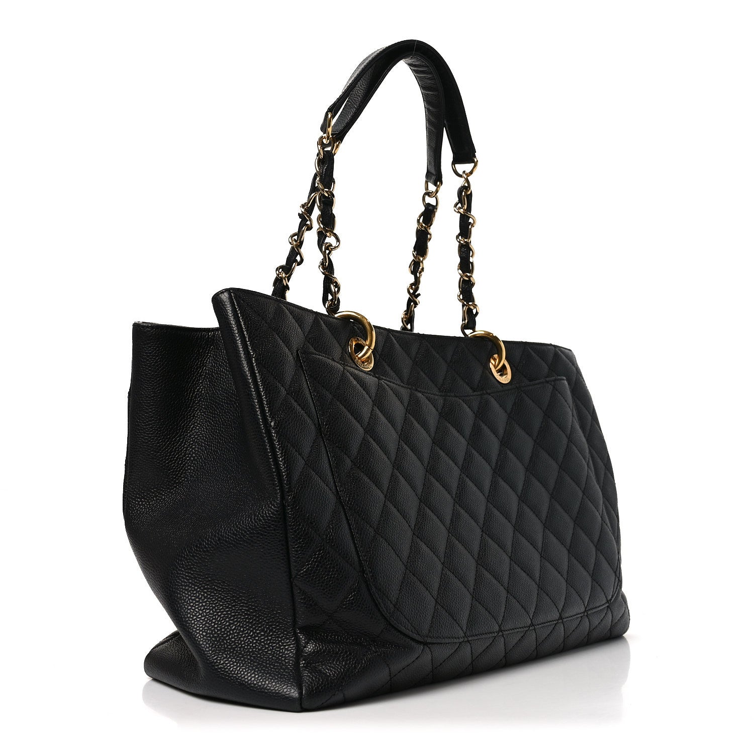 Chanel Caviar Quilted XL Grand Shopping Tote GST Black 2 of 9