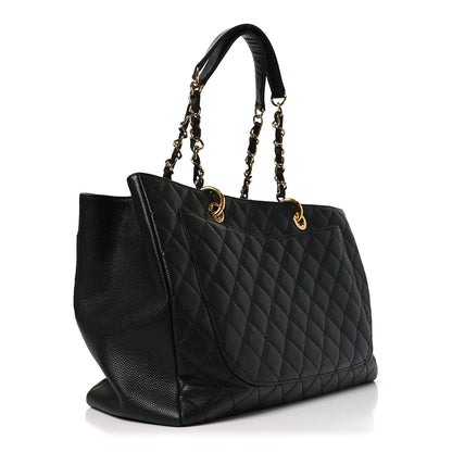 Chanel Caviar Quilted XL Grand Shopping Tote GST Black 2 of 9